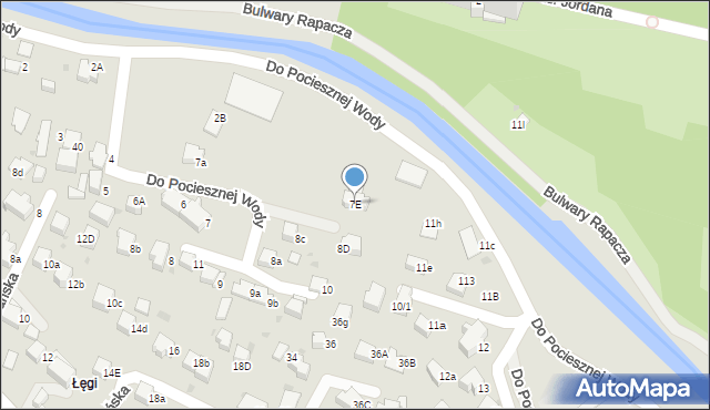 Rabka-Zdrój, Do Pociesznej Wody, 7E, mapa Rabka-Zdrój