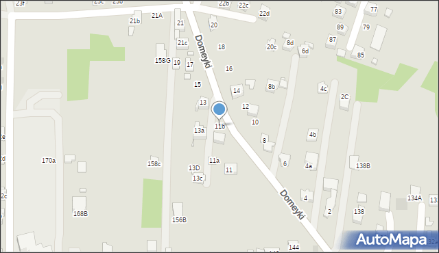 Radlin, Domeyki Ignacego, 11b, mapa Radlin