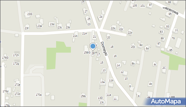 Radlin, Domeyki Ignacego, 19, mapa Radlin