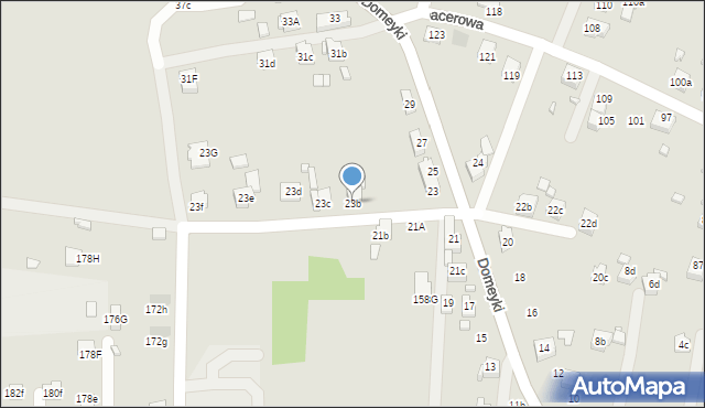 Radlin, Domeyki Ignacego, 23b, mapa Radlin