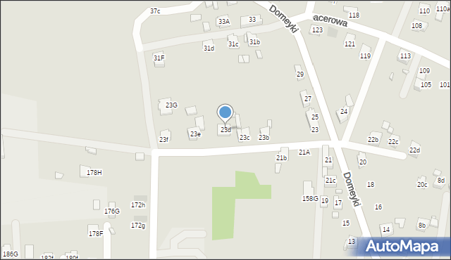 Radlin, Domeyki Ignacego, 23d, mapa Radlin