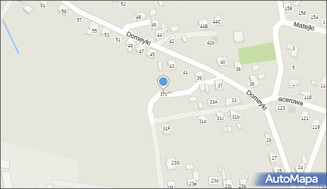 Radlin, Domeyki Ignacego, 37c, mapa Radlin
