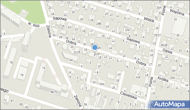 Radom, Dobra, 17, mapa Radomia