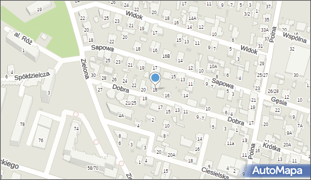 Radom, Dobra, 18, mapa Radomia