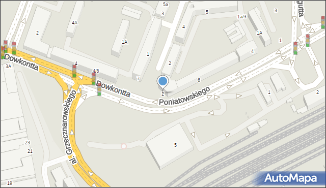 Radom, Dowkontta Andrzeja, 2, mapa Radomia