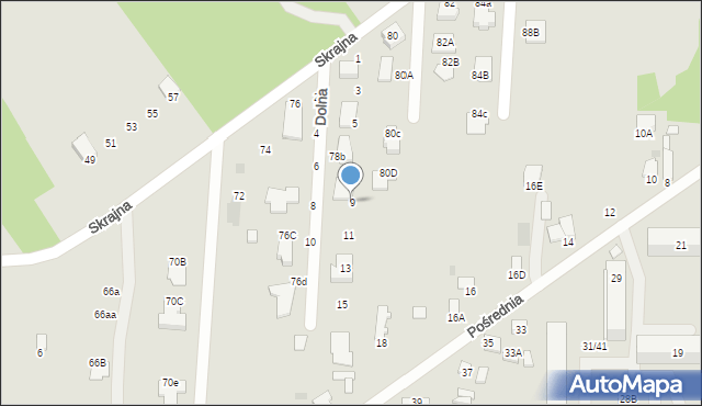 Radom, Dolna, 9, mapa Radomia