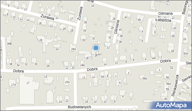 Radomsko, Dobra, 16, mapa Radomsko