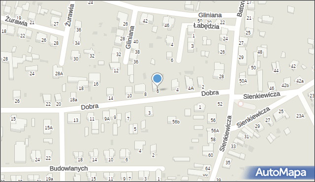 Radomsko, Dobra, 6, mapa Radomsko