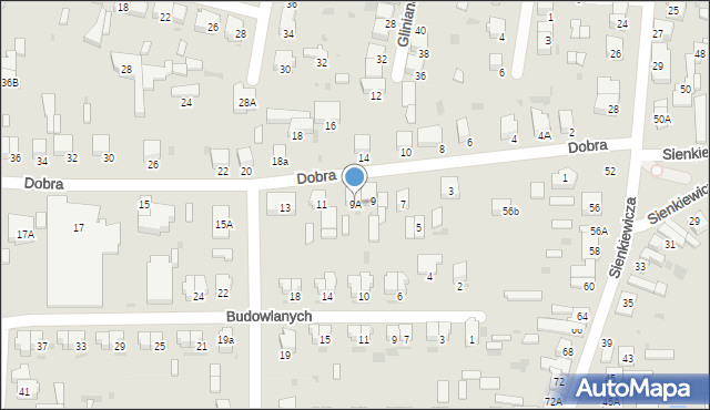 Radomsko, Dobra, 9A, mapa Radomsko
