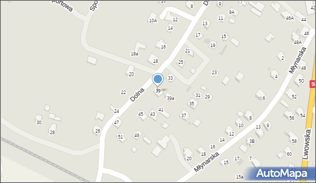 Radymno, Dolna, 39, mapa Radymno