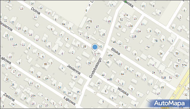 Raszyn, Dolna, 1, mapa Raszyn