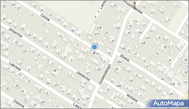 Raszyn, Dolna, 1a, mapa Raszyn