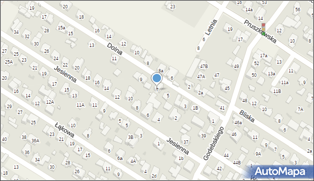 Raszyn, Dolna, 7, mapa Raszyn