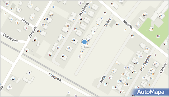 Robakowo, Dobra, 18, mapa Robakowo