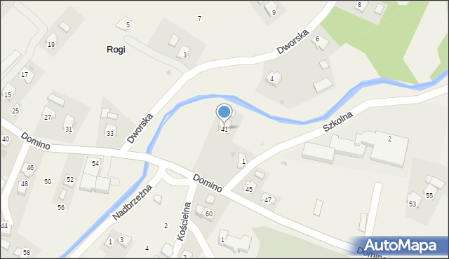 Rogi, Domino Henryka, ks., 41, mapa Rogi