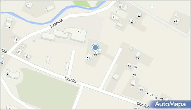 Rogi, Domino Henryka, ks., 55, mapa Rogi