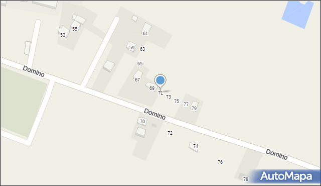 Rogi, Domino Henryka, ks., 71, mapa Rogi