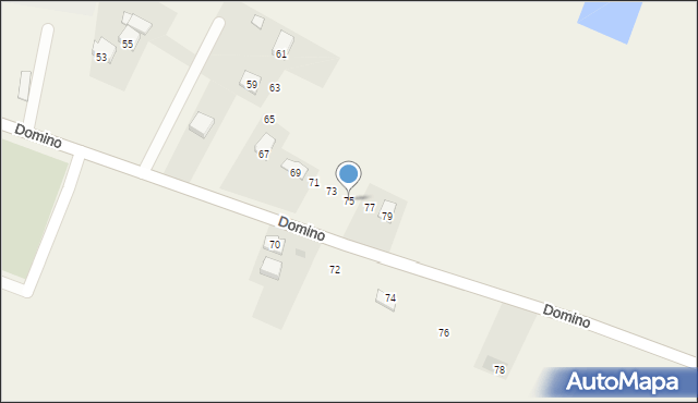 Rogi, Domino Henryka, ks., 75, mapa Rogi