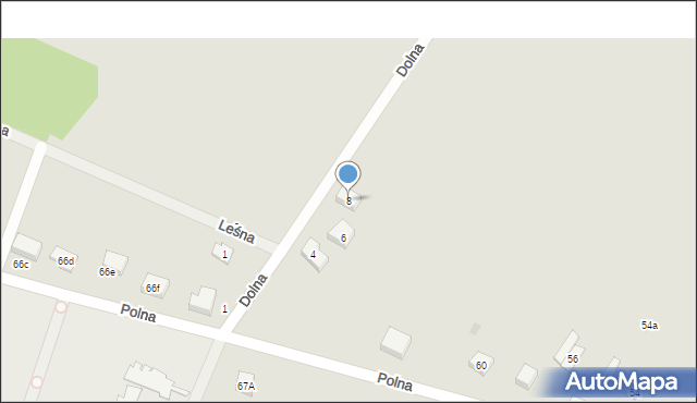 Różan, Dolna, 8, mapa Różan