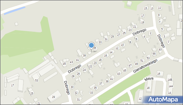 Ruda Śląska, Dobrego Jana, 37, mapa Rudy Śląskiej