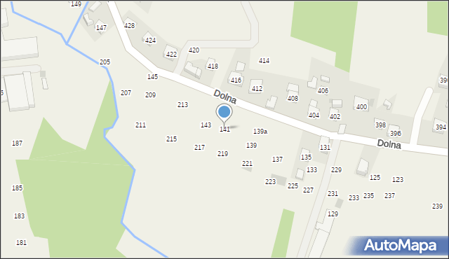 Rudnik, Dolna, 141, mapa Rudnik