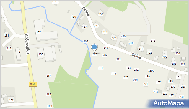 Rudnik, Dolna, 207, mapa Rudnik