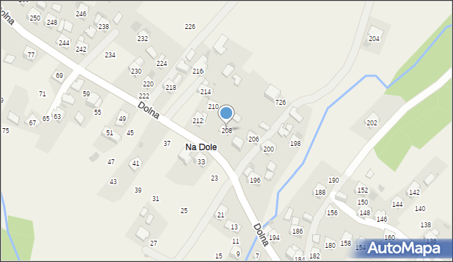 Rudnik, Dolna, 208, mapa Rudnik