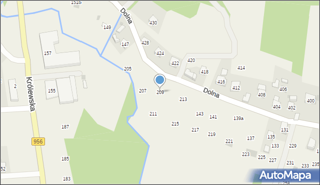 Rudnik, Dolna, 209, mapa Rudnik