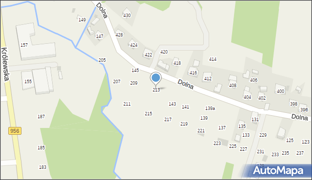 Rudnik, Dolna, 213, mapa Rudnik
