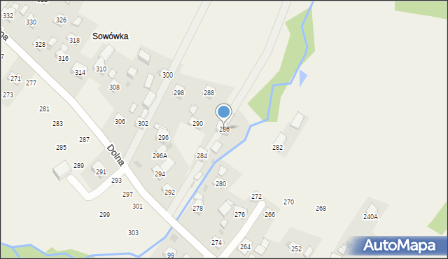 Rudnik, Dolna, 286, mapa Rudnik