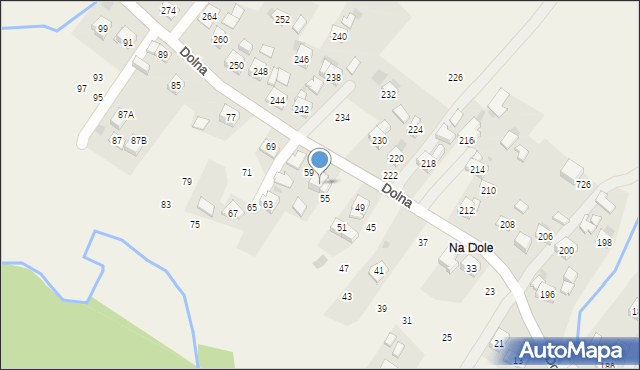 Rudnik, Dolna, 57, mapa Rudnik