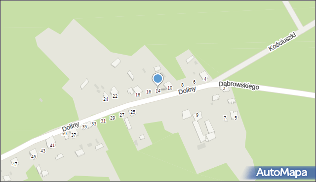 Rudnik nad Sanem, Doliny, 14, mapa Rudnik nad Sanem