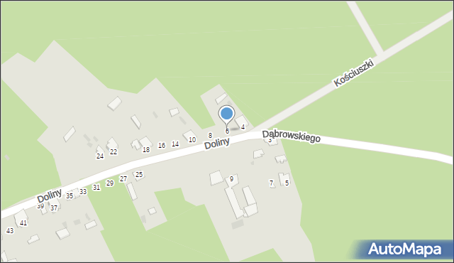 Rudnik nad Sanem, Doliny, 6, mapa Rudnik nad Sanem