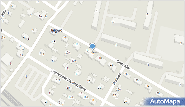 Rumia, Dokerów, 16, mapa Rumia