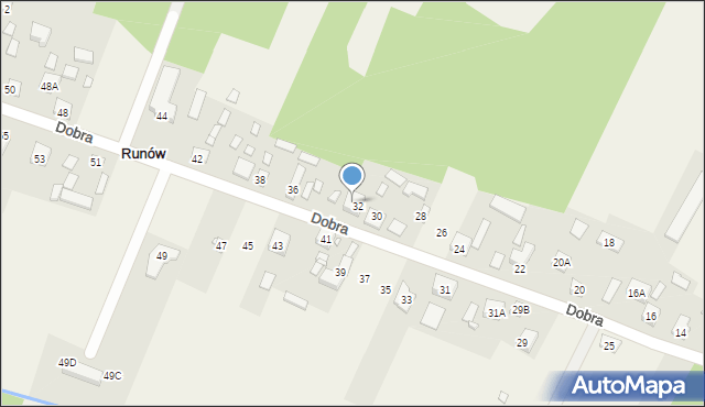 Runów, Dobra, 34, mapa Runów