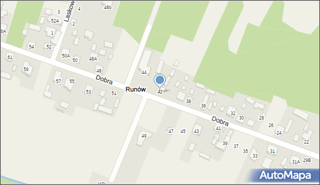 Runów, Dobra, 42, mapa Runów