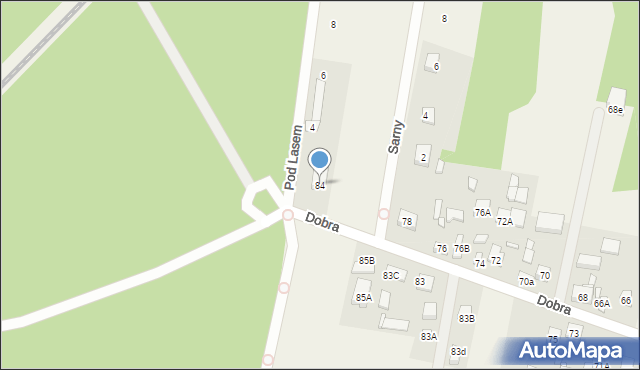 Runów, Dobra, 84, mapa Runów