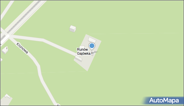 Runów, Dobra, 90, mapa Runów