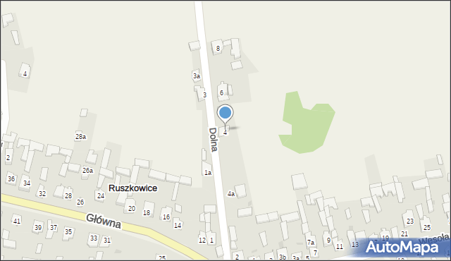 Ruszkowice, Dolna, 4, mapa Ruszkowice