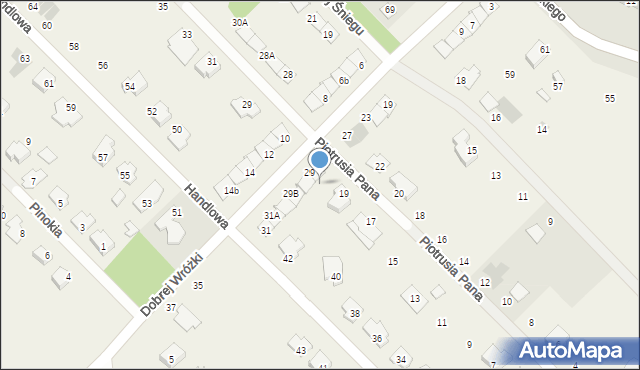 Rybienko Nowe, Dobrej Wróżki, 29A, mapa Rybienko Nowe