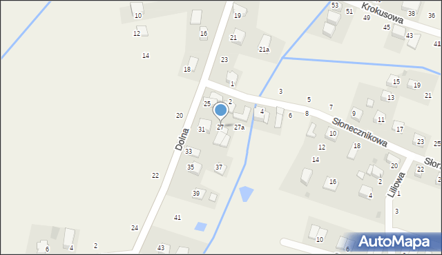 Rybna, Dolna, 27, mapa Rybna