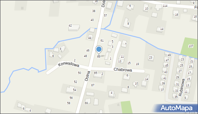 Rybna, Dolna, 63, mapa Rybna