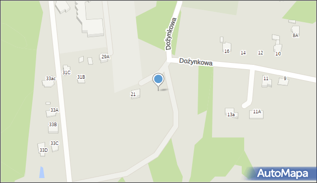 Rybnik, Dożynkowa, 19, mapa Rybnika