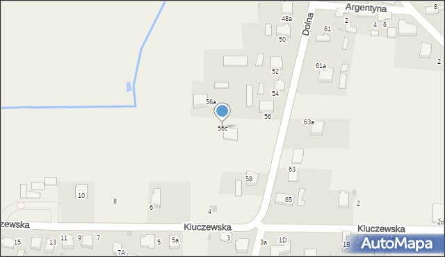 Ryczówek, Dolna, 56c, mapa Ryczówek