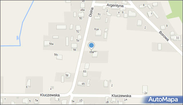 Ryczówek, Dolna, 63a, mapa Ryczówek