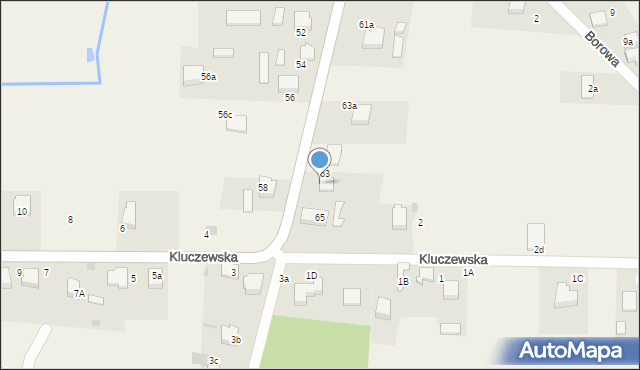 Ryczówek, Dolna, 65A, mapa Ryczówek