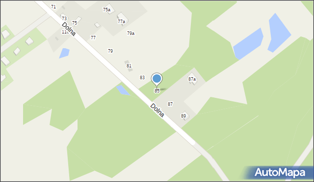 Rydzyny, Dolna, 85, mapa Rydzyny