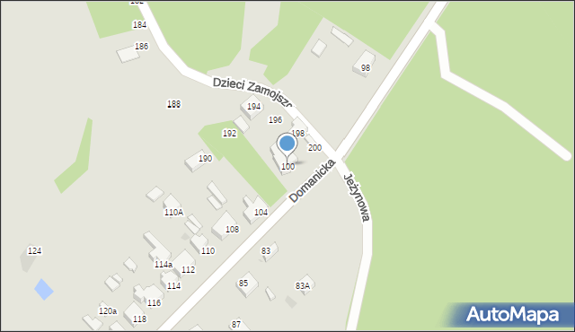 Siedlce, Domanicka, 100, mapa Siedlce