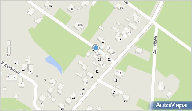 Siedlce, Domanicka, 26, mapa Siedlce