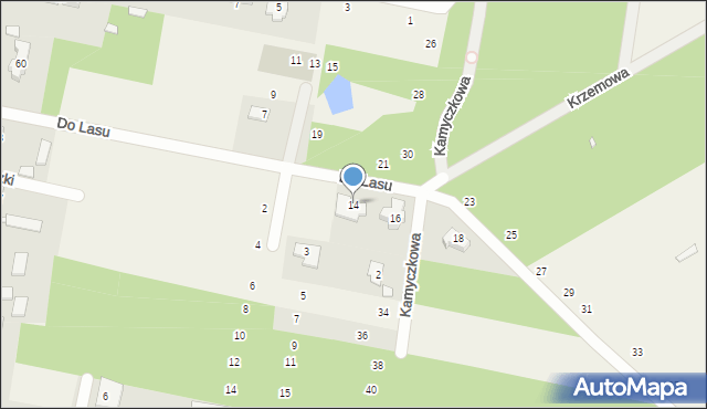Siedliska, Do Lasu, 14, mapa Siedliska